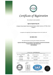 ISO 9001 certificate